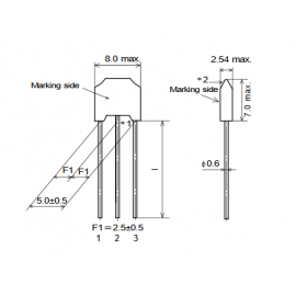 Condensador DIP 3 terminais 22pF 100VDC 20%
