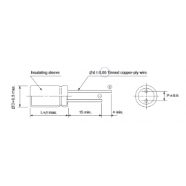 Condensador DIP 10uF 35V 20%