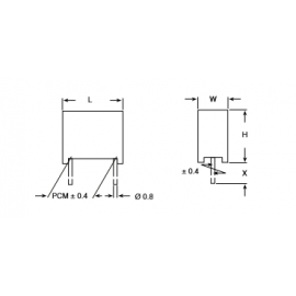 Condensador DIP 0.01uF 440VAC 1000VDC 20%