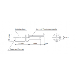 Condensador DIP 1000uF 35V 20%