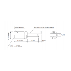 Condensador DIP 470uF 63V 20%