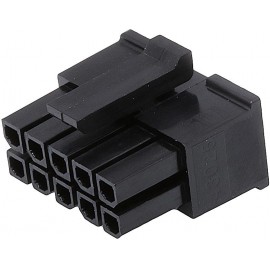 Conector Micro-fit fêmea 2x5 pinos 3mm Conector Micro-fit fêmea 2x5 pinos 3mm
