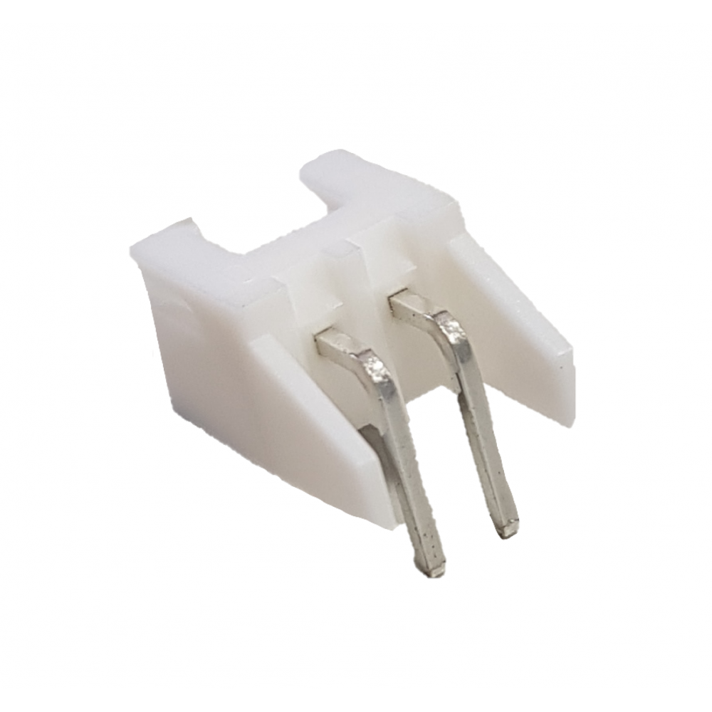 Ficha 2 pinos 2.54mm 90º