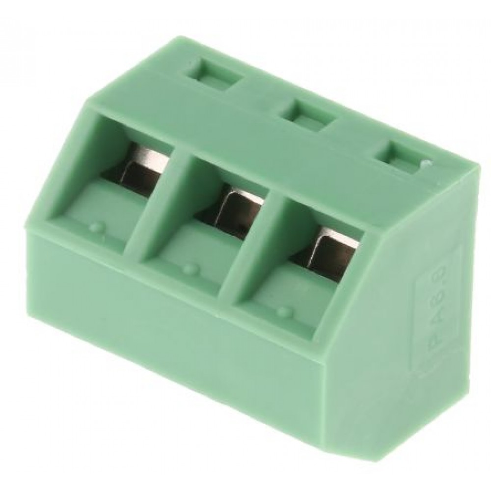 Bloco Terminal 3 contactos 5mm 45º