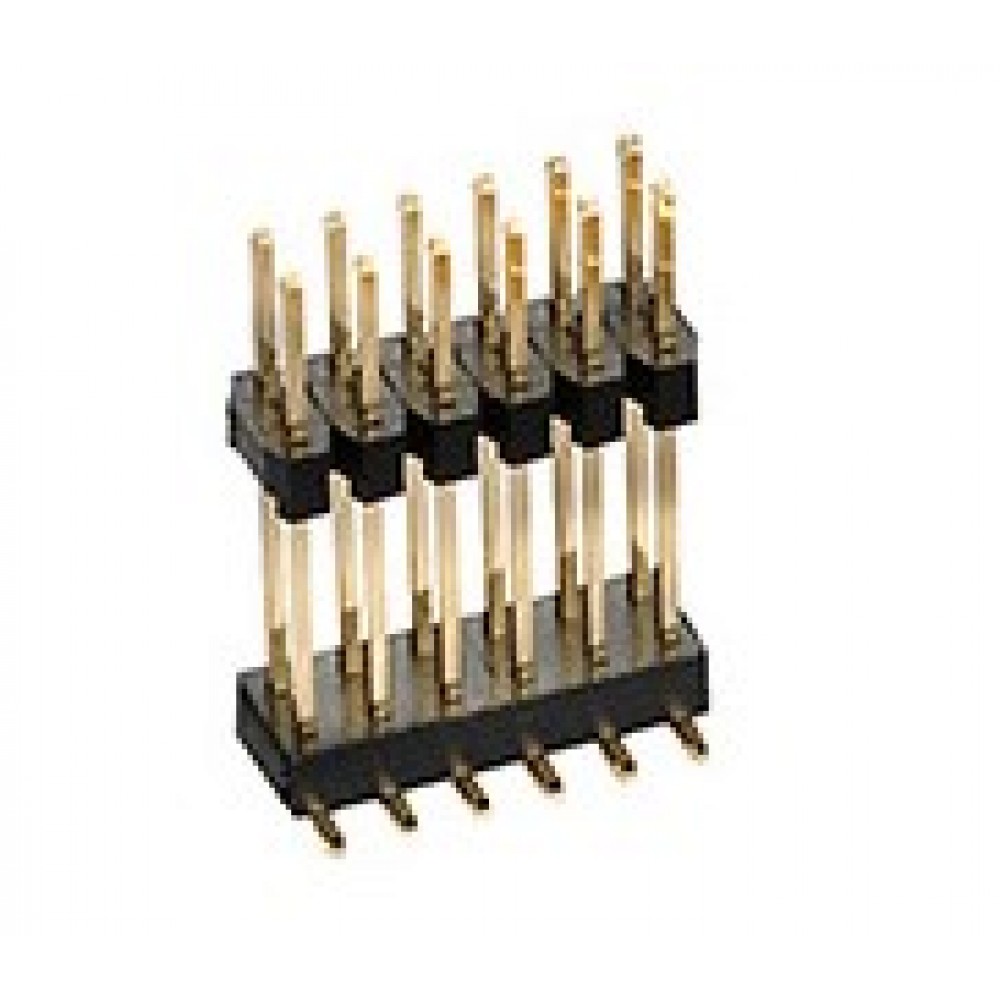 Pin Header Duplo 2x12 1.27mm 180º