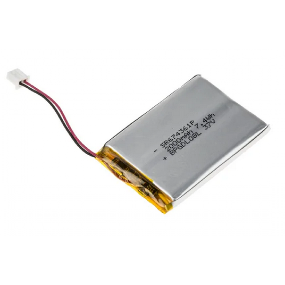 Bateria recarregável de lítio 2.000mAh