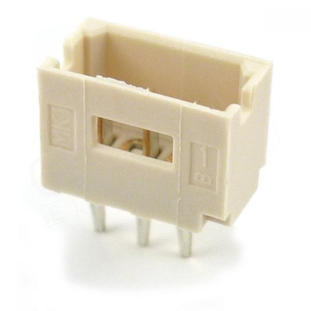 Ficha 3 pinos 2.0mm 180º Macho