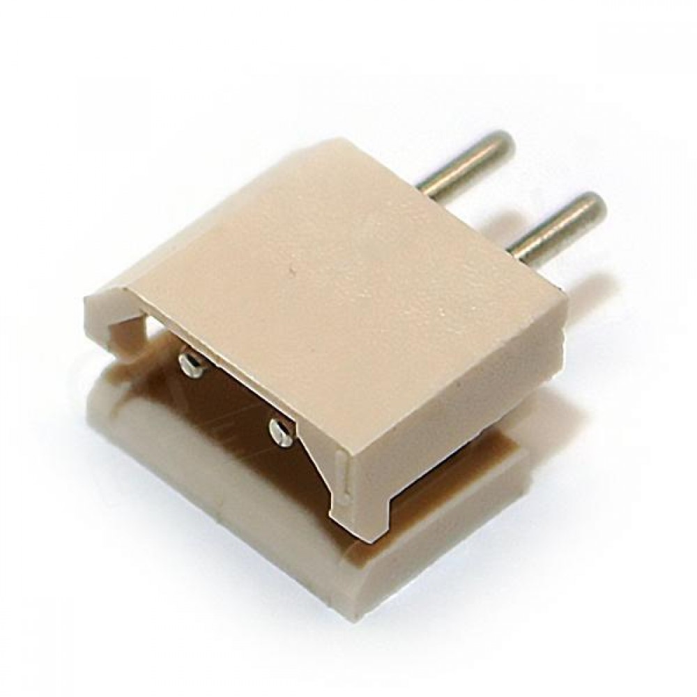 Ficha 2 pinos 2.0mm 180º Macho