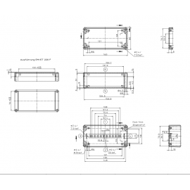 Caixa Cinza 160x80x57