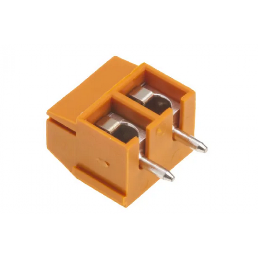 Bloco terminal 1x2 5.08mm 90º