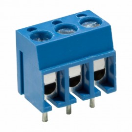 Bloco terminal 3 polos 5mm 90º