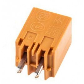 Bloco Terminal 3.5mm 2 pinos 180º