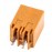 Bloco Terminal 3.5mm 2 pinos 180º