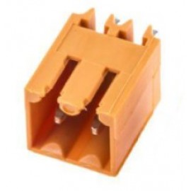 Bloco Terminal 3.5mm 2 pinos 180º