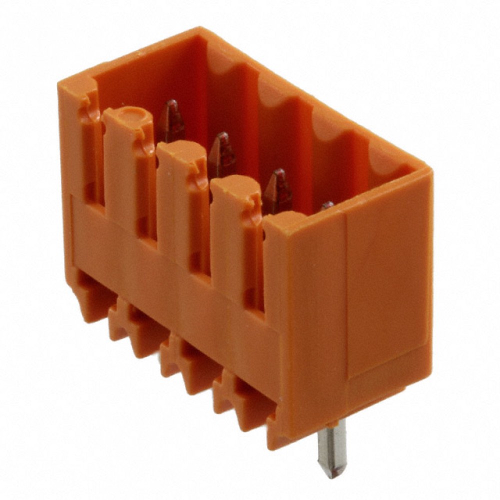 Bloco terminal 1x4 3.5mm 180º