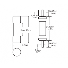Fusível DIP 5x20mm 1A
