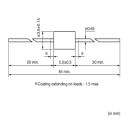 Indutor DIP 0.45uH 7A 0.02 Ohms